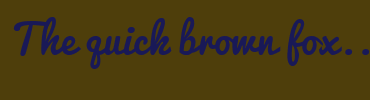 Image with Font Color 191957 and Background Color 4E3E0B